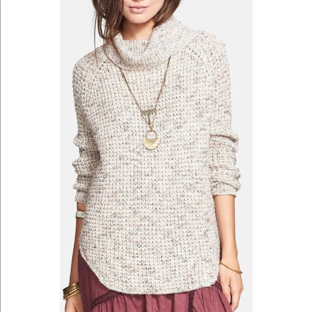 [Free People] Chunky Cowl Neck Oversized Sweater